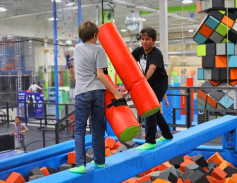 TWO KIDS PLAYING AT FUN-AND-FIT