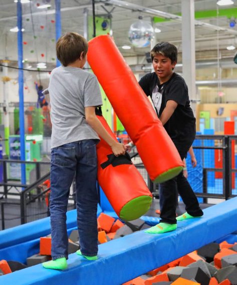 TWO KIDS PLAYING AT FUN-AND-FIT